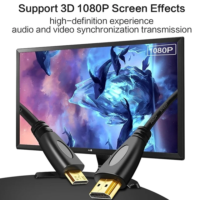 Alt view image 5 of 5 - 1.4 Version, Gold Plated 19 Pin HDMI Male to HDMI Male Coiled Cable, Support 3D / Ethernet, Length: 60cm (can be extended up to 2m)