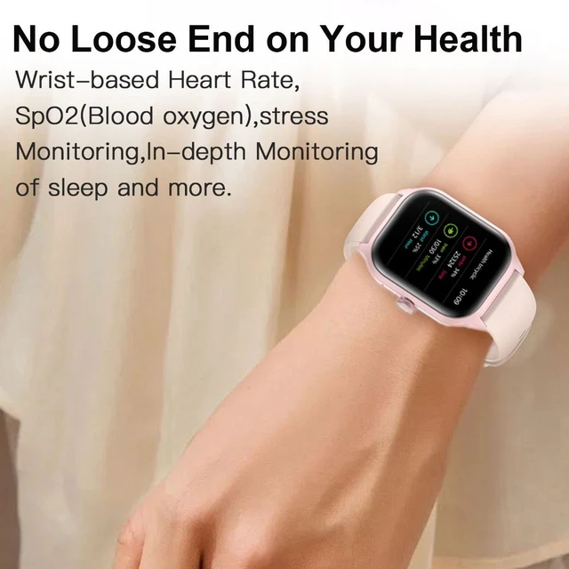 Alt view image 6 of 7 - LEMFO LT10 2.01 inch TFT Screen Smart Watch Supports Bluetooth Call / Health Monitoring Silicone Strap (Pink)