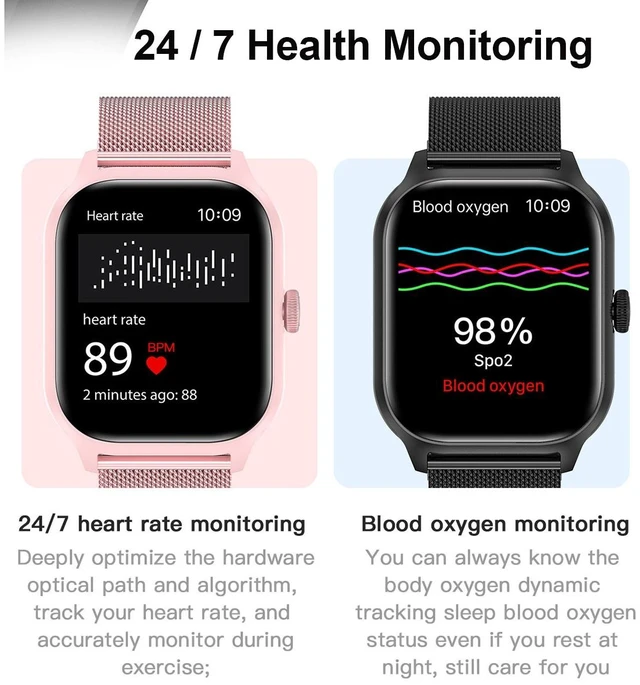 Alt view image 7 of 7 - LEMFO LT10 2.01 inch TFT Screen Smart Watch Supports Bluetooth Call / Health Monitoring Silicone Strap (Pink)