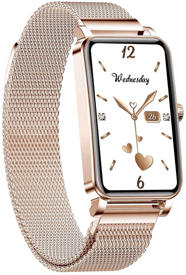 Main image of ZX19 1.45 inch HD Screen Bluetooth 5.0 IP68 Waterproof Women Smart Watch, Support Sleep Monitor / Menstrual Cycle Reminder / Heart Rate Monitor / Blood Oxygen Monitoring, Style: Milanese Str