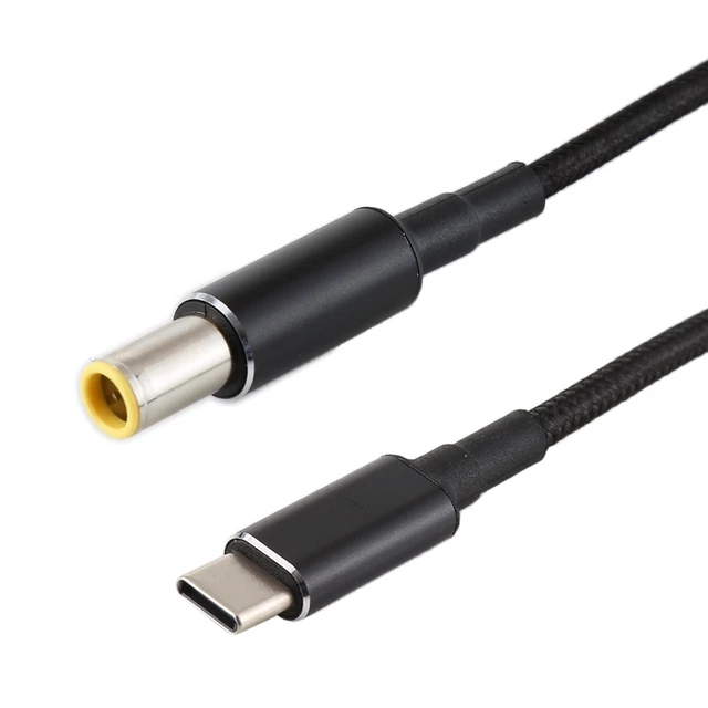 Alt view image 2 of 4 - PD 100W 7.9 x 5.0mm Male to USB-C / Type-C Male Nylon Weave Power Charge Cable, Cable Length: 1.7m