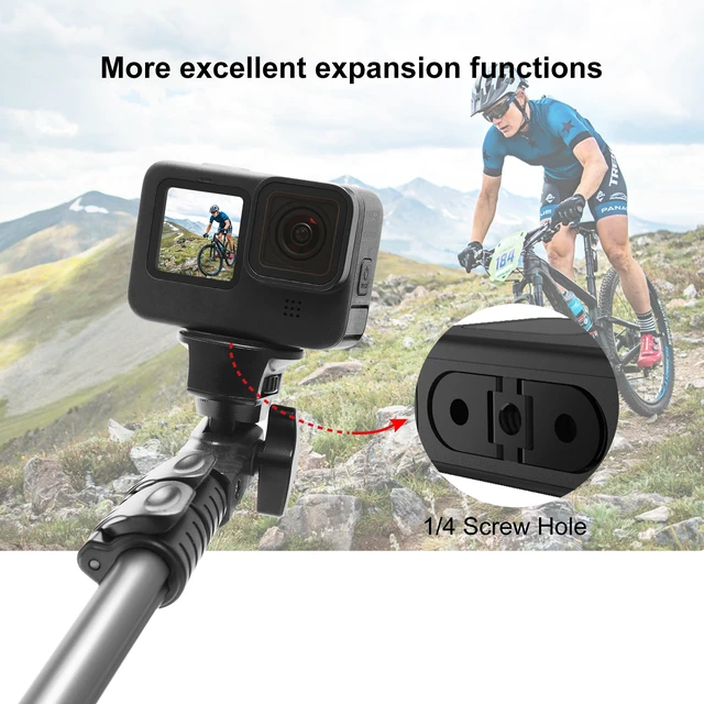 Alt view image 4 of 6 - PULUZ Folding Finger Tripod Mount Adapter for GoPro HERO 4K 2024 / HERO13 Black /12 Black /11 Black /11 Black mini /10 Black /9 Black /8 Black / Max(Black)
