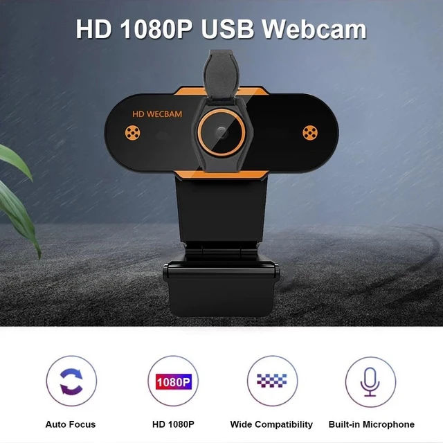 Main image of 312 1080P HD USB 2.0 PC Desktop Camera Webcam with Mic, Cable Length: about 1.3m, Configuration:Regular Regular
