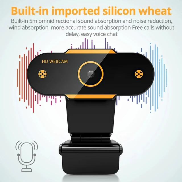 Alt view image 5 of 7 - 312 1080P HD USB 2.0 PC Desktop Camera Webcam with Mic, Cable Length: about 1.3m, Configuration:Regular Regular