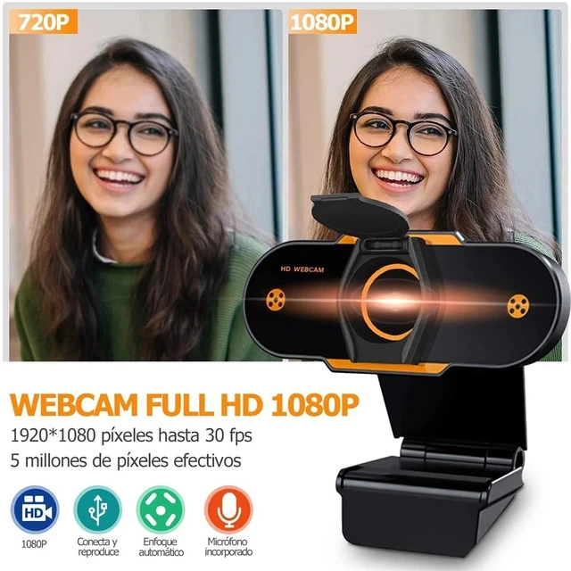 Alt view image 7 of 7 - 312 1080P HD USB 2.0 PC Desktop Camera Webcam with Mic, Cable Length: about 1.3m, Configuration:Regular Regular
