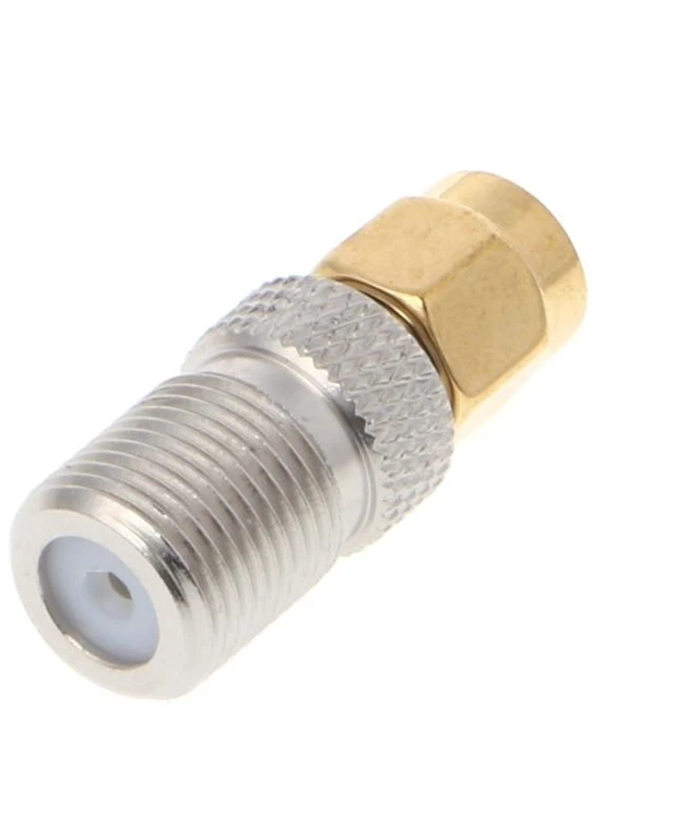 Alt view image 2 of 3 - 2 PCS SMA Male to F Female RF Coaxial Connector