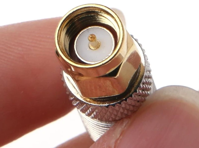 Alt view image 3 of 3 - 2 PCS SMA Male to F Female RF Coaxial Connector