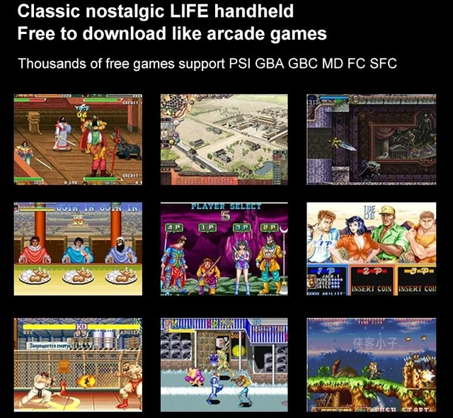 Alt view image 7 of 7 - X20 LIFE Classic Games Handheld Game Console with 5.1 inch Screen & 8GB Memory, Support HDMI Output X20 LIFE / Blue (Blue Green) Black