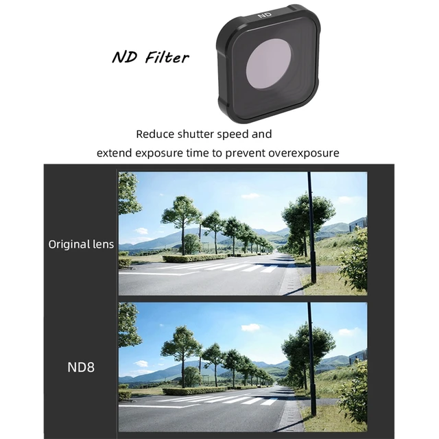 Alt view image 4 of 4 - JSR KB Series ND32 Lens Filter for GoPro HERO13 Black /12 Black /11 Black /10 Black /9 Black