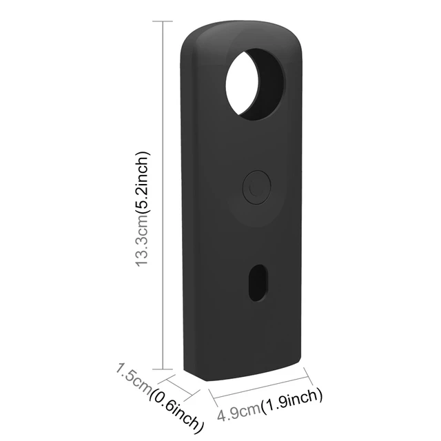 Alt view image 2 of 4 - PULUZ Silicone Protective Case with Lens Cover for Ricoh Theta SC2 360 Panoramic Camera(Black)