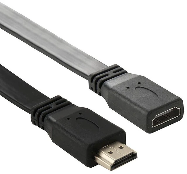 Main image of 30cm High Speed V1.4 HDMI 19 Pin Male to HDMI 19 Pin Female Connector Adapter Cable