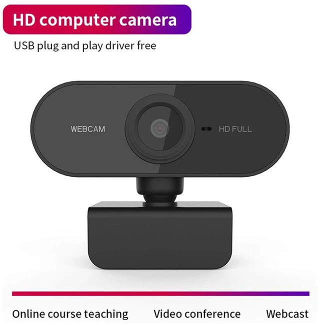 Alt view image 2 of 6 - HD-U01 1080P USB Camera WebCam with Microphone