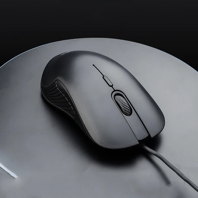 Alt view image 2 of 7 - Inphic PB1 Business Office Mute Gaming Wired Mouse, Cable Length: 1.5m, Colour: Classic Back Breathing Light Classic Back Breathing Light