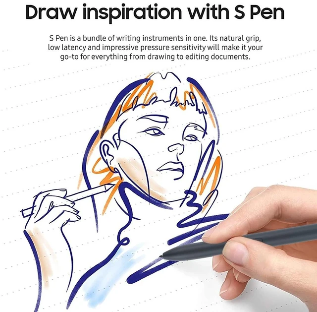 Alt view image 3 of 5 - High Sensitivity Stylus Pen For Samsung Galaxy Tab S7/S7+/S7 FE/S8/S8+/S8 Ultra/S9/S9+/S9 Ultra (Black)