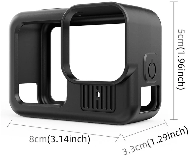 Main image of For GoPro HERO13 Black PULUZ Silicone Protective Case Side Interface Cover with Wrist Strap & Lens Cover (Black)