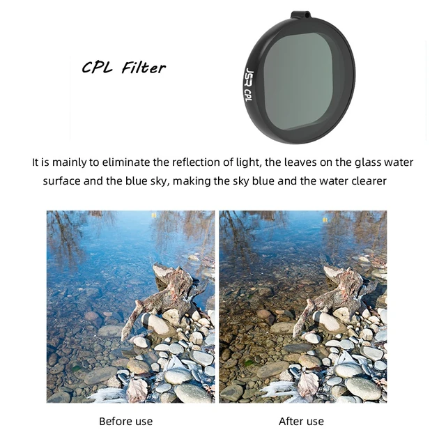 Alt view image 2 of 2 - JSR Round Housing CPL Lens Filter for GoPro HERO8 Black