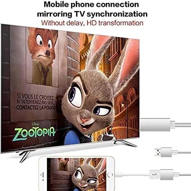 Alt view image 5 of 7 - Dongle USB Male + USB Female to HDMI Male 1080P HDMI Cables Adapter