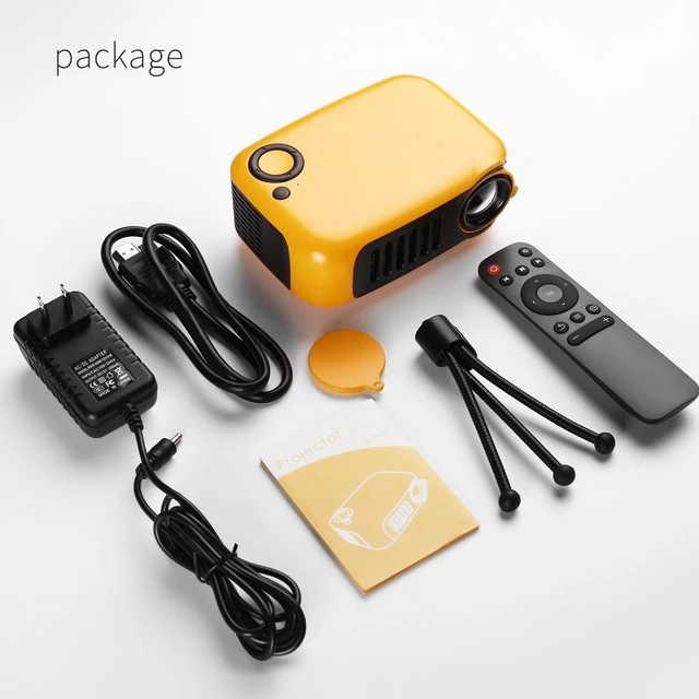 Alt view image 5 of 7 - TRANSJEE A2000 320x240P 1000 ANSI Lumens Mini Home Theater HD Digital Projector, Plug Type: US Plug Plug Type: US Plug(White) (White)