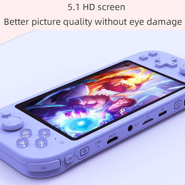 Alt view image 4 of 7 - RG3000 Handheld Game Console Support Double Handle Mini Game Console RG3000 Gray (Gray)