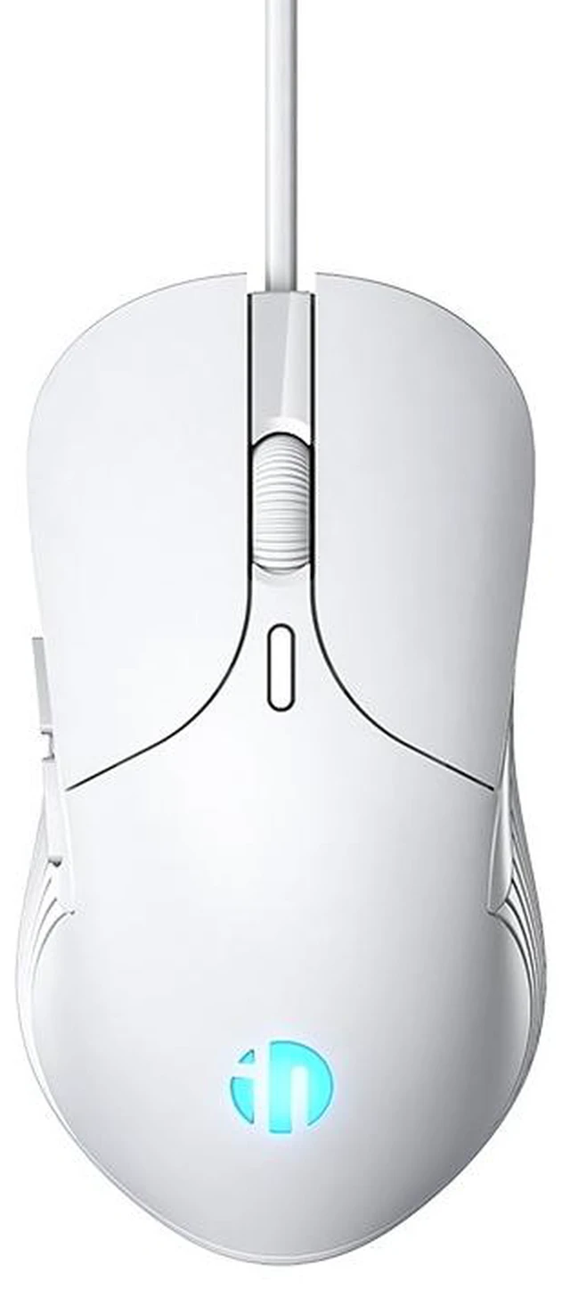 Main image of Inphic PB1 Business Office Mute Macro Definition Gaming Wired Mouse, Cable Length: 1.5m, Colour: Matte White Breathing Light Matte White Breathing Light