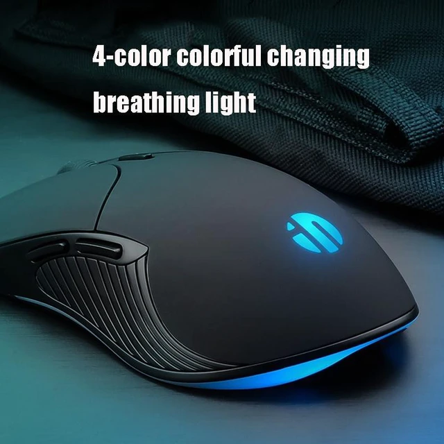 Alt view image 7 of 7 - Inphic PB1 Business Office Mute Macro Definition Gaming Wired Mouse, Cable Length: 1.5m, Colour: Matte White Breathing Light Matte White Breathing Light