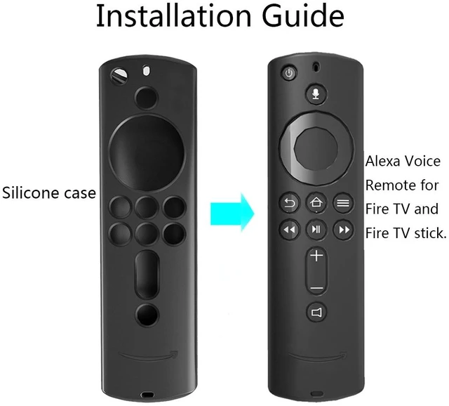 Alt view image 2 of 5 - Non-slip Texture Washable Silicone Remote Control Cover for Amazon Fire TV Remote Controller (Purple)