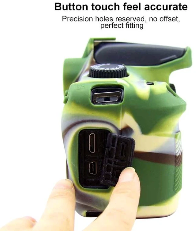 Alt view image 4 of 5 - PULUZ Soft Silicone Protective Case for Canon EOS 3000D / 4000D(Camouflage)