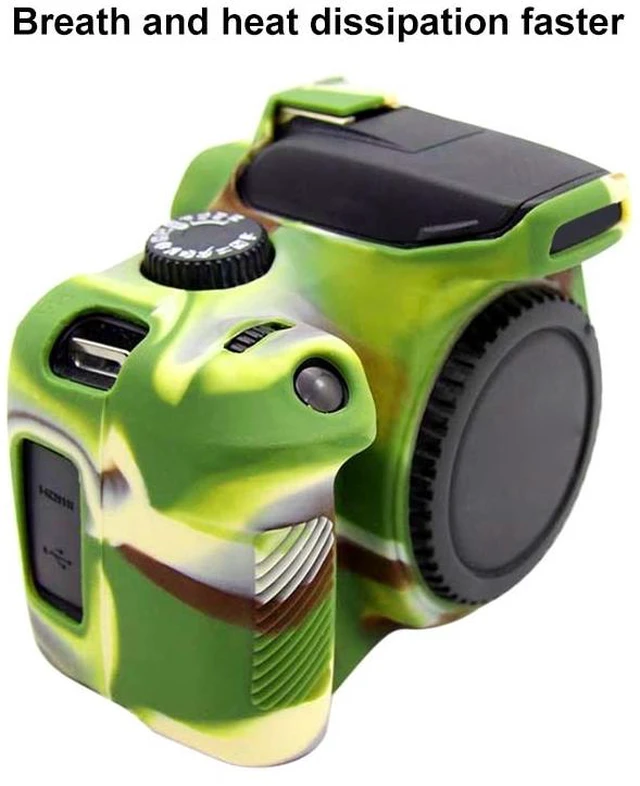 Alt view image 5 of 5 - PULUZ Soft Silicone Protective Case for Canon EOS 3000D / 4000D(Camouflage)