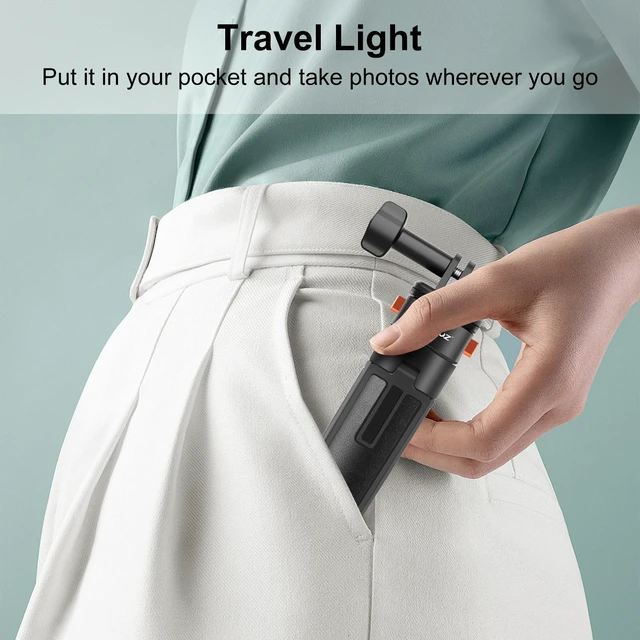 Alt view image 5 of 7 - PULUZ Mini Magnetic Quick Release Selfie Stick Tripod (Black)