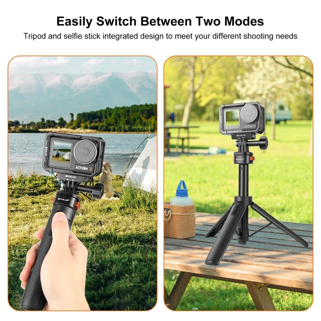 Alt view image 6 of 7 - PULUZ Mini Magnetic Quick Release Selfie Stick Tripod (Black)