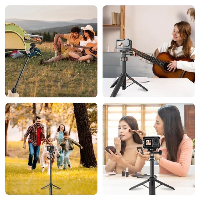 Alt view image 7 of 7 - PULUZ Mini Magnetic Quick Release Selfie Stick Tripod (Black)