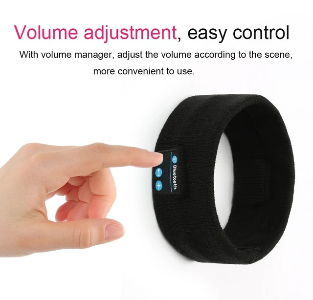Alt view image 5 of 7 - My-Call Bluetooth V5.0 Headsfree Sport Headband Music Headwear for iPhone 6 & 6s / iPhone 5 & 5S / iPhone 4 & 4S and Other Bluetooth Devices (Grey)