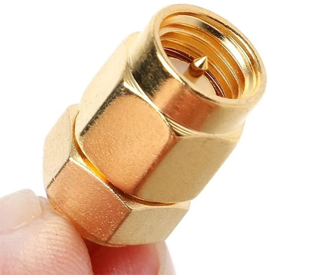 Alt view image 3 of 3 - 2 PCS SMA Male to SMA Male DAB Digital Radio Antenna Connector