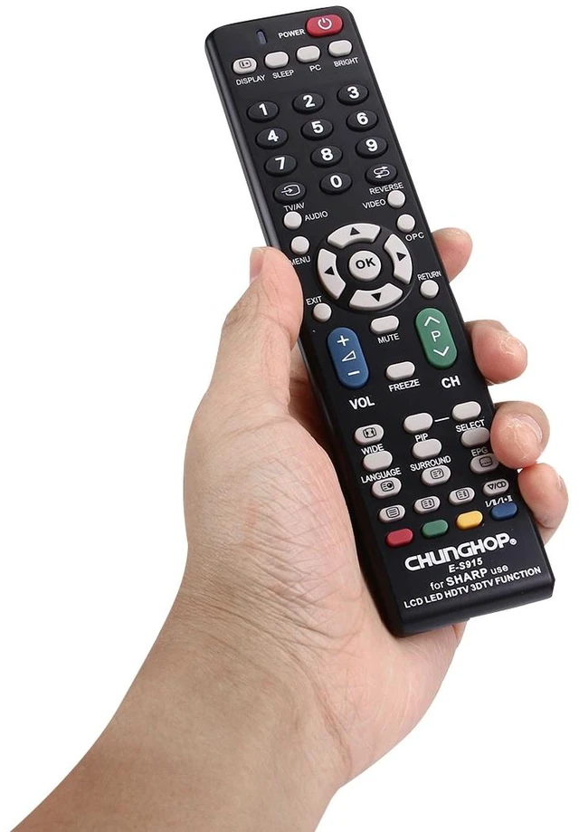 Alt view image 5 of 7 - CHUNGHOP E-S915 Universal Remote Controller for SHARP LED TV / LCD TV / HDTV / 3DTV