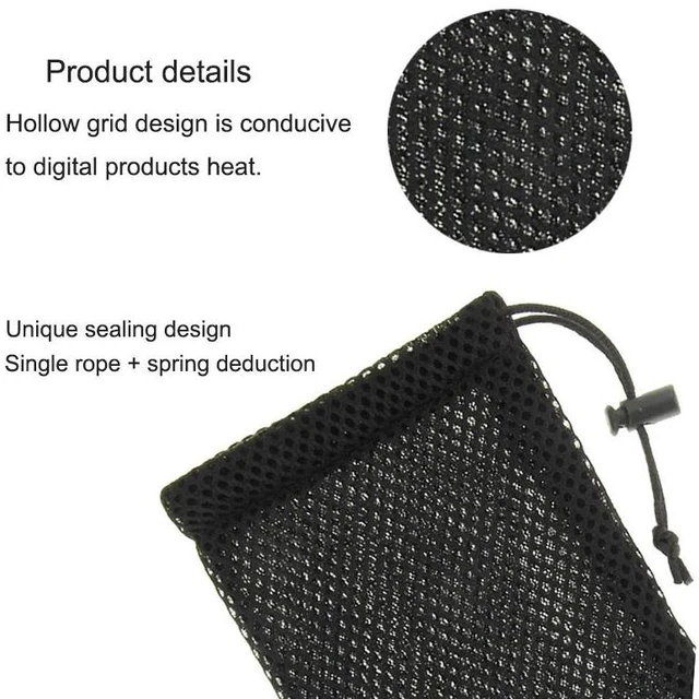 Alt view image 3 of 7 - HAWEEL Pouch Bag for Smart Phones, Power Bank and other Accessories, Size up to 5.5 inch(Grey)