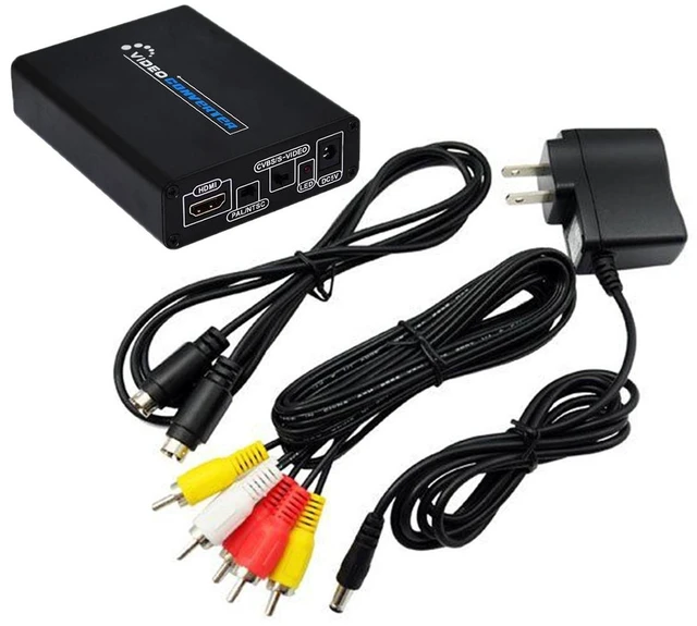 Alt view image 4 of 4 - HDMI to Composite / AV S-Video Converter RCA CVBS/L/R Video Converter Adapter, EU Plug (Style 1)