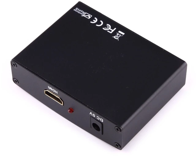 Alt view image 2 of 6 - 1080P HD HDMI to YPbPr Video and R/L Audio Adapter Converter(Black)