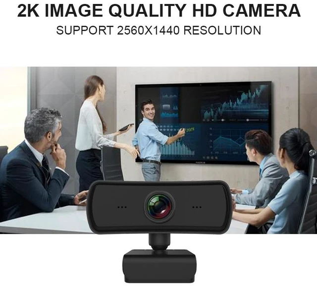 Alt view image 7 of 7 - C3 400W Pixels 2K Resolution Auto Focus HD 1080P Webcam 360 Rotation For Live Broadcast Video Conference Work WebCamera With Mic USB Driver-free C3