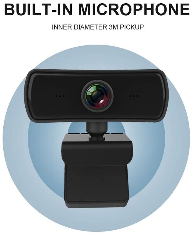 Alt view image 6 of 7 - C3 400W Pixels 2K Resolution Auto Focus HD 1080P Webcam 360 Rotation For Live Broadcast Video Conference Work WebCamera With Mic USB Driver-free C3