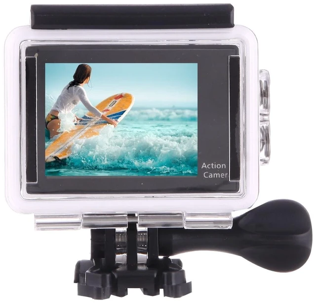 Alt view image 3 of 7 - H9 4K Ultra HD1080P 12MP 2 inch LCD Screen WiFi Sports Camera, 170 Degrees Wide Angle Lens, 30m Waterproof (Black)