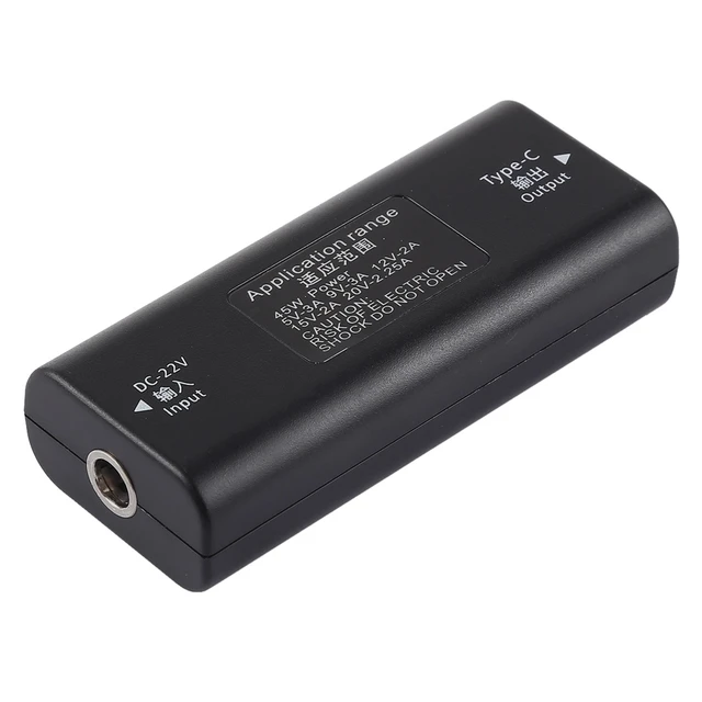 Alt view image 2 of 3 - DC 5.5 x 2.1mm Power Jack Female to USB-C / Type C Female Power Connector Adapter with 30cm USB-C / Type C Cable