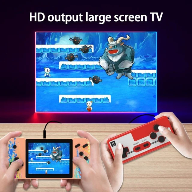 Alt view image 6 of 6 - G3 Macaron 3.5 inch Screen Handheld Game Console Built-in 800 Games Single Player / Green (Green)
