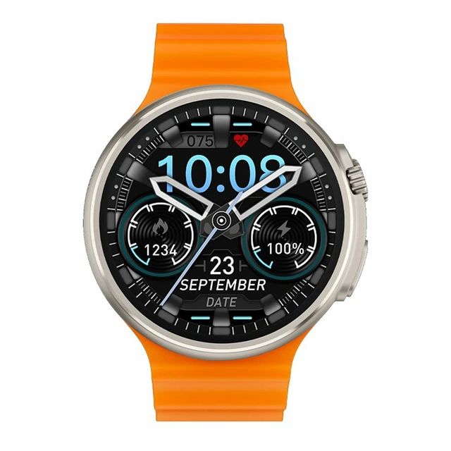 Alt view image 2 of 7 - V3 Ultra Max 1.6 inch TFT Round Screen Smart Watch Supports Voice Calls/Blood Oxygen Monitoring (Black)
