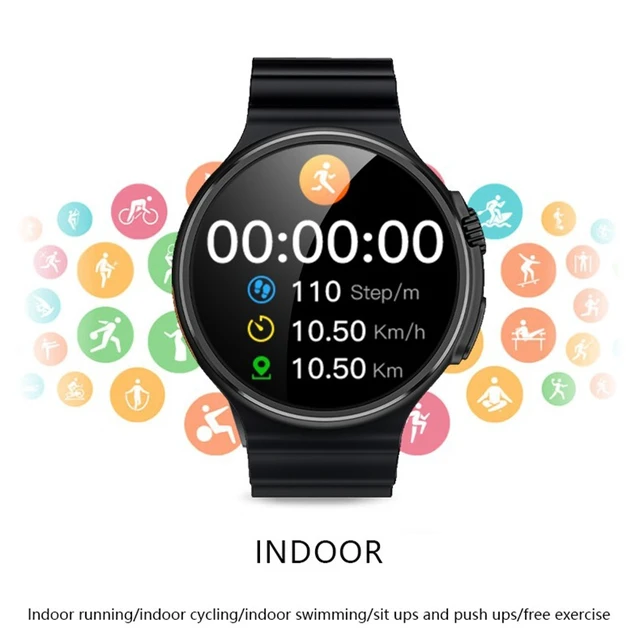 Alt view image 6 of 7 - V3 Ultra Max 1.6 inch TFT Round Screen Smart Watch Supports Voice Calls/Blood Oxygen Monitoring (Black)