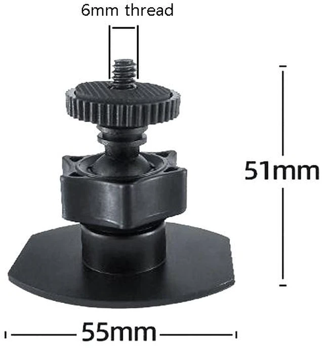 Alt view image 2 of 2 - Mini Gimbal Camera Bracket Desktop Mobile Phone Bracket Recorder Car Bracket 1/4 Screw Connector for GoPro 1/4 Screw Connector for GoPro