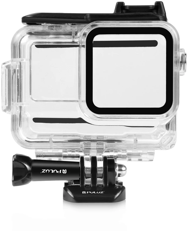 Alt view image 2 of 7 - For Insta360 Ace Pro / Pro 2 PULUZ 60m Underwater Waterproof Housing Case with Base Adapter & Screw (Transparent)
