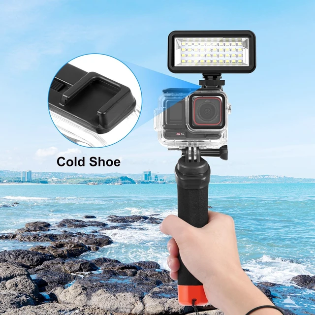 Alt view image 5 of 7 - For Insta360 Ace Pro / Pro 2 PULUZ 60m Underwater Waterproof Housing Case with Base Adapter & Screw (Transparent)