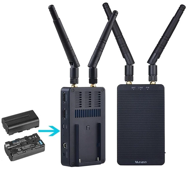 Alt view image 2 of 14 - Measy T1 4K HDMI 2.0 Wireless Audio Video Transmitter Receiver Extender Transmission System, Transmission Distance: 200m, EU Plug(Black) EU Plug (Black)