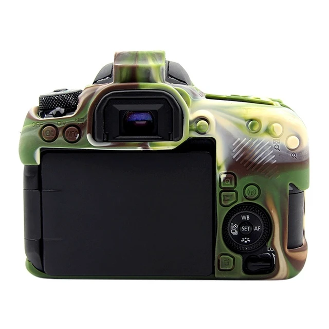Alt view image 3 of 6 - PULUZ Soft Silicone Protective Case for Canon EOS 77D(Camouflage)