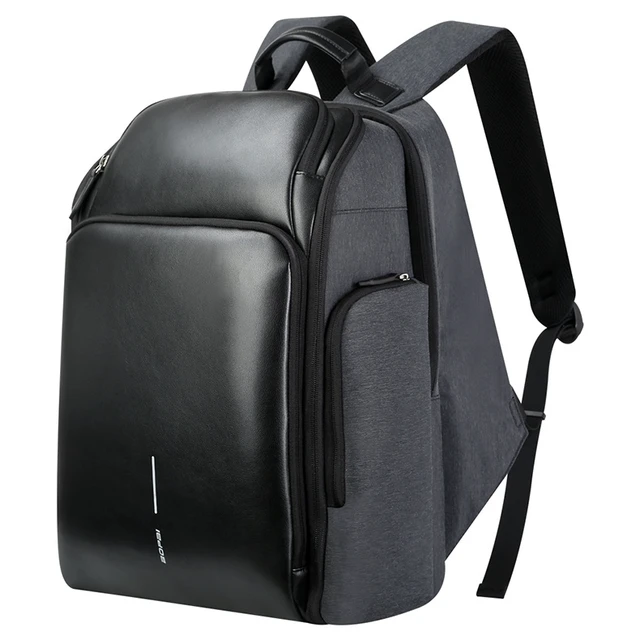 Alt view image 2 of 7 - Bopai 851-010128 Business Anti-theft Waterproof Large Capacity Double Shoulder Bag,with USB Charging Port, Size: 34x19x43cm (Black)